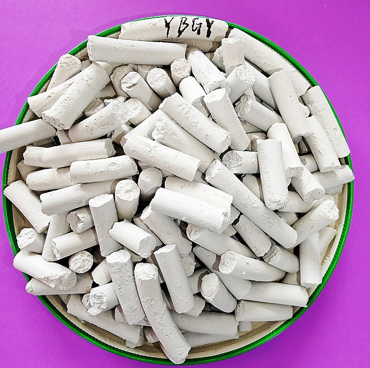 柱状氢氧化钙用于皮革梳皮图片