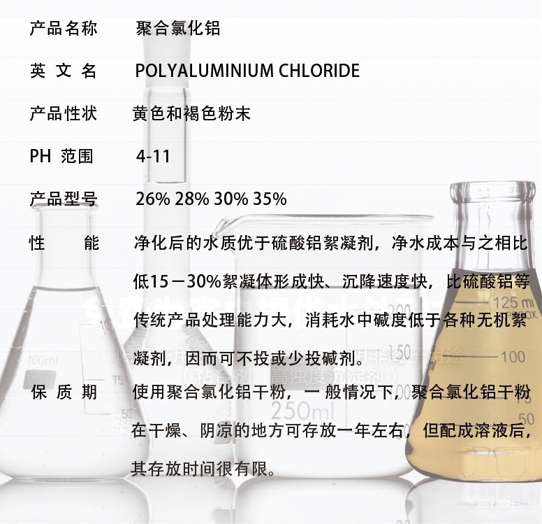 工業聚合氯化鋁PAC直銷價格